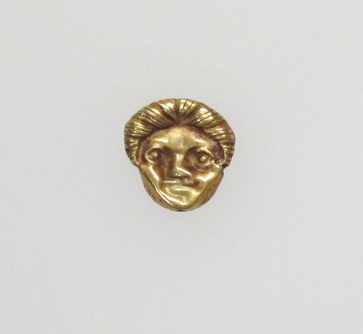 Appliqué in the form of a head, Gold, Greek 