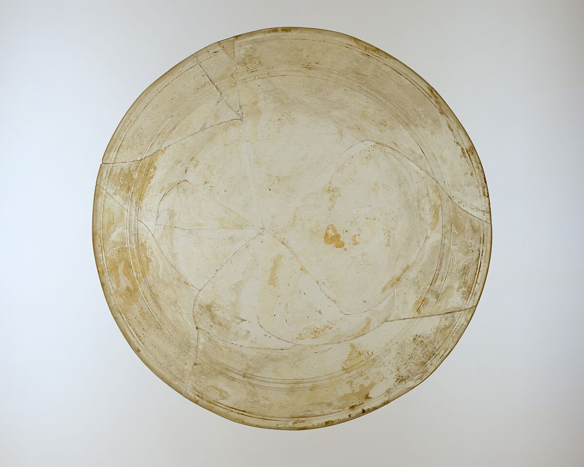 Glass dish with gilding, Glass, Greek