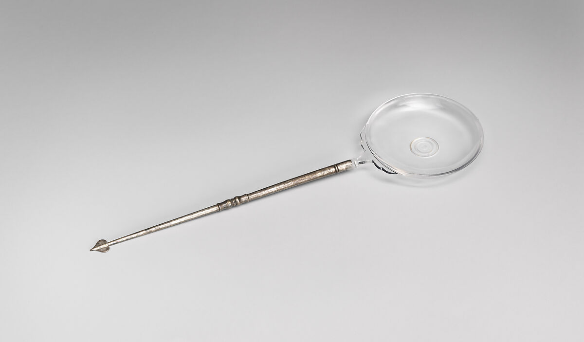 Rock-crystal and silver spoon, Rock crystal and silver, Roman 