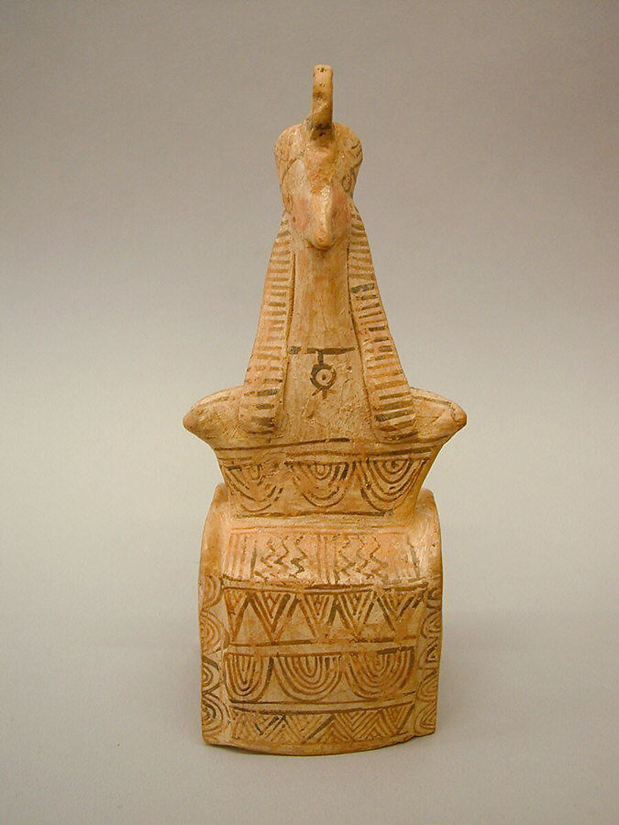 Terracotta seated figure, Terracotta, Greek, Boeotian 