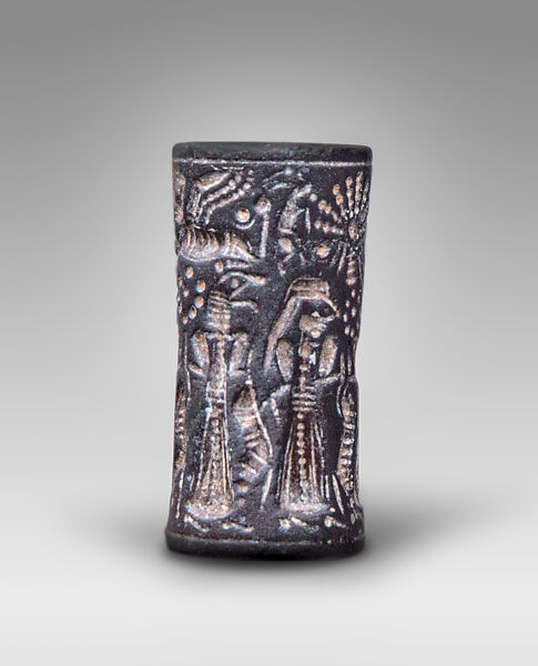 Hematite cylinder seal, Hematite, Cypriot 