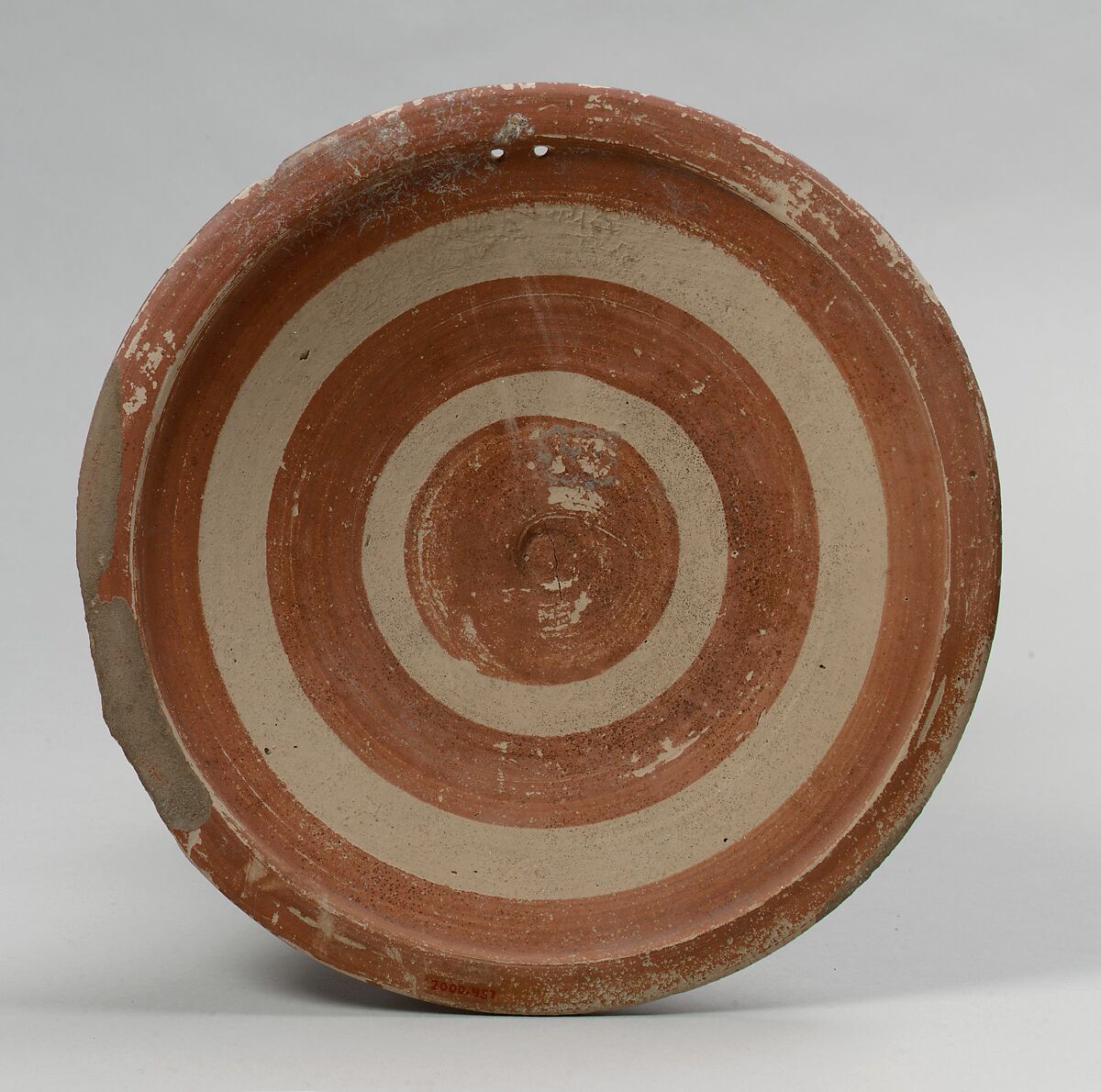 Terracotta plate, Terracotta, Etruscan, Subgeometric, probably Caeretan