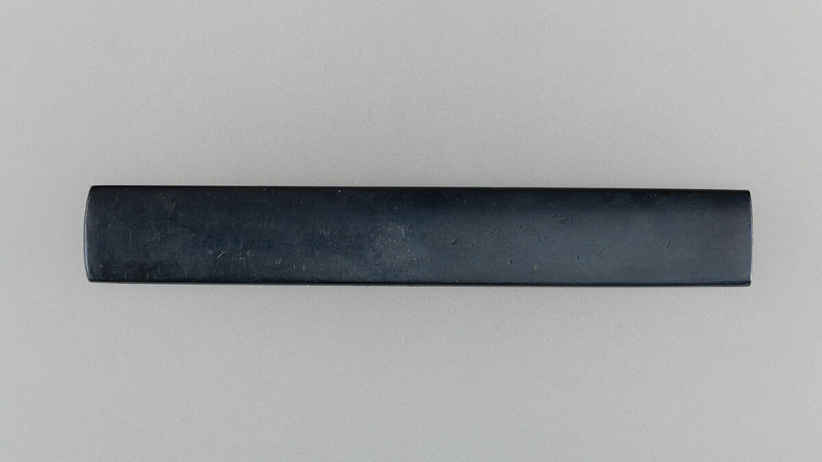 Knife Handle (Kozuka), Copper-gold alloy (shakudō), gold, copper, Japanese