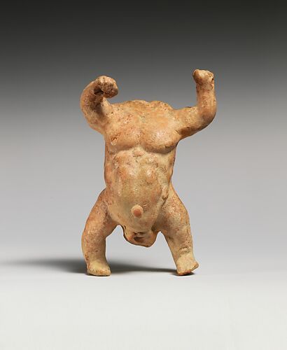 Terracotta Statuette of a Male Dwarf