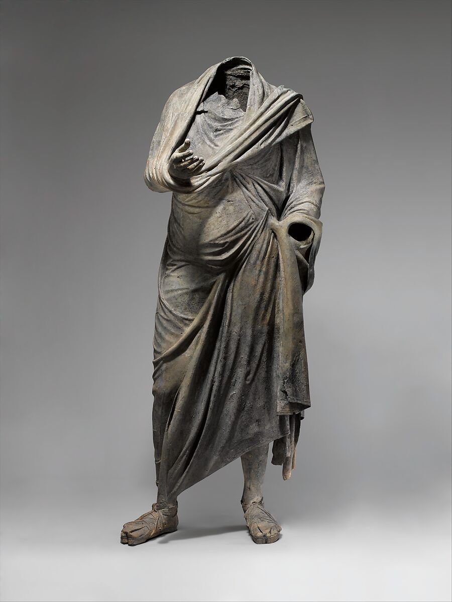 Bronze statue of a man, Bronze, Greek