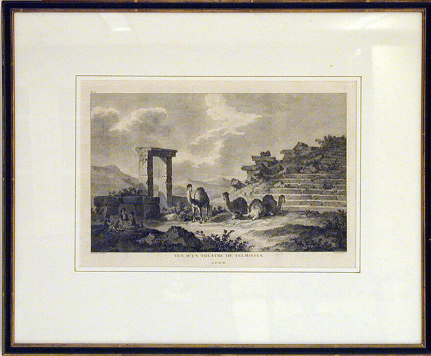 Six engravings and one map, Ink on paper