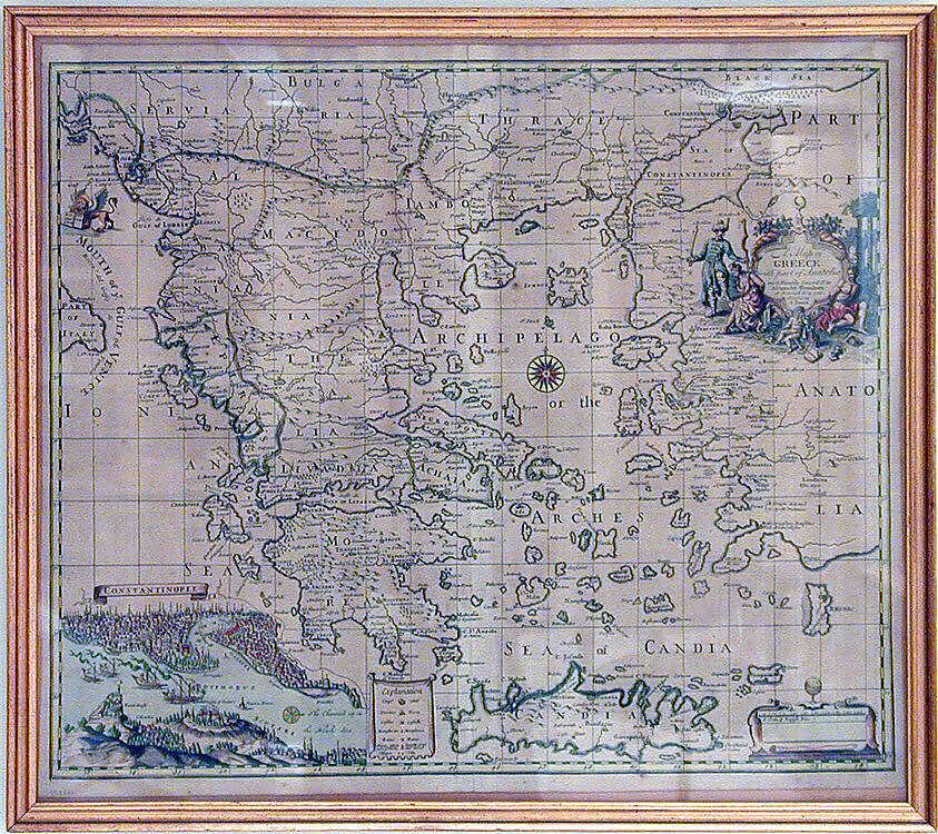 Six engravings and one map, Ink on paper