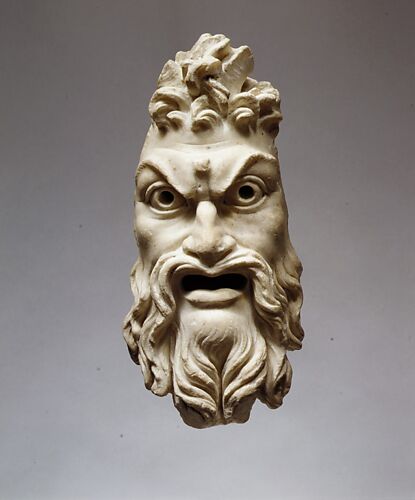 Marble mask of Pan