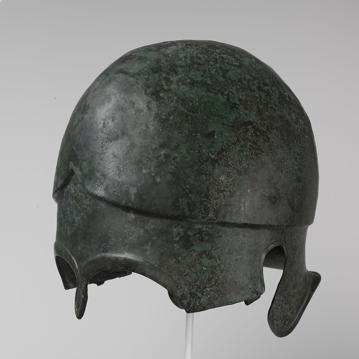 Bronze helmet of Chalcidian type, bronze, Greek 