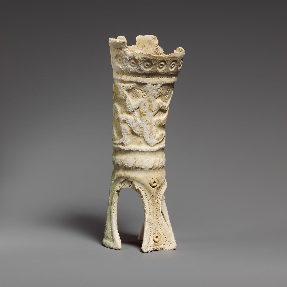 Bone stand with relief of a centaur, Bone, Greek