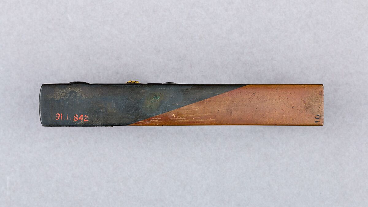 Knife Handle (Kozuka), Copper alloy (sentoku), copper, copper-gold alloy (shakudō), gold, Japanese
