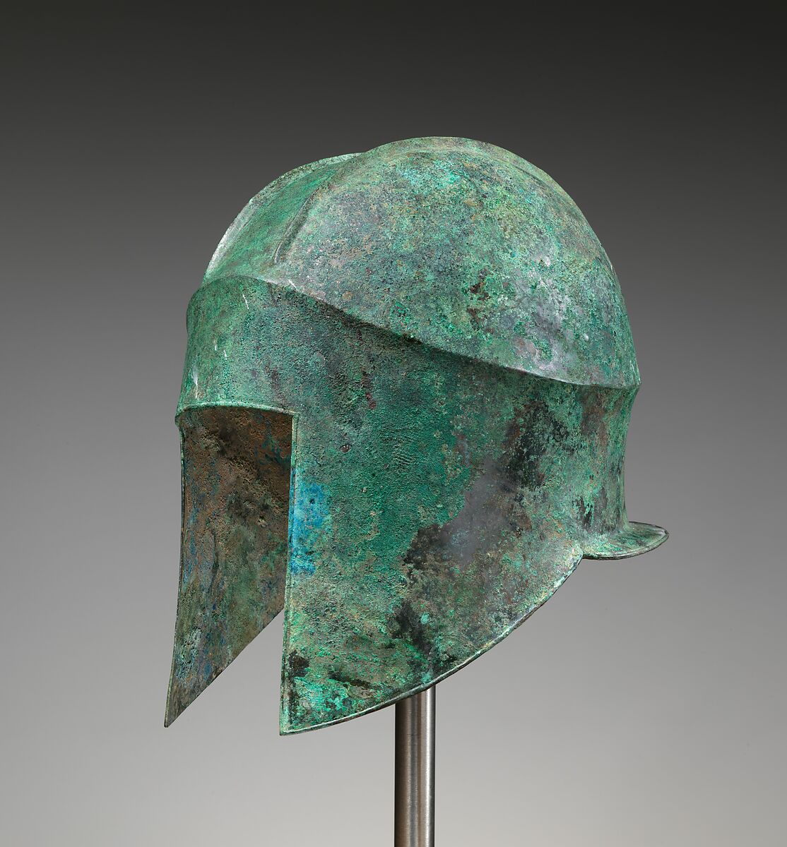 Bronze helmet of Illyrian type, Bronze, Greek
