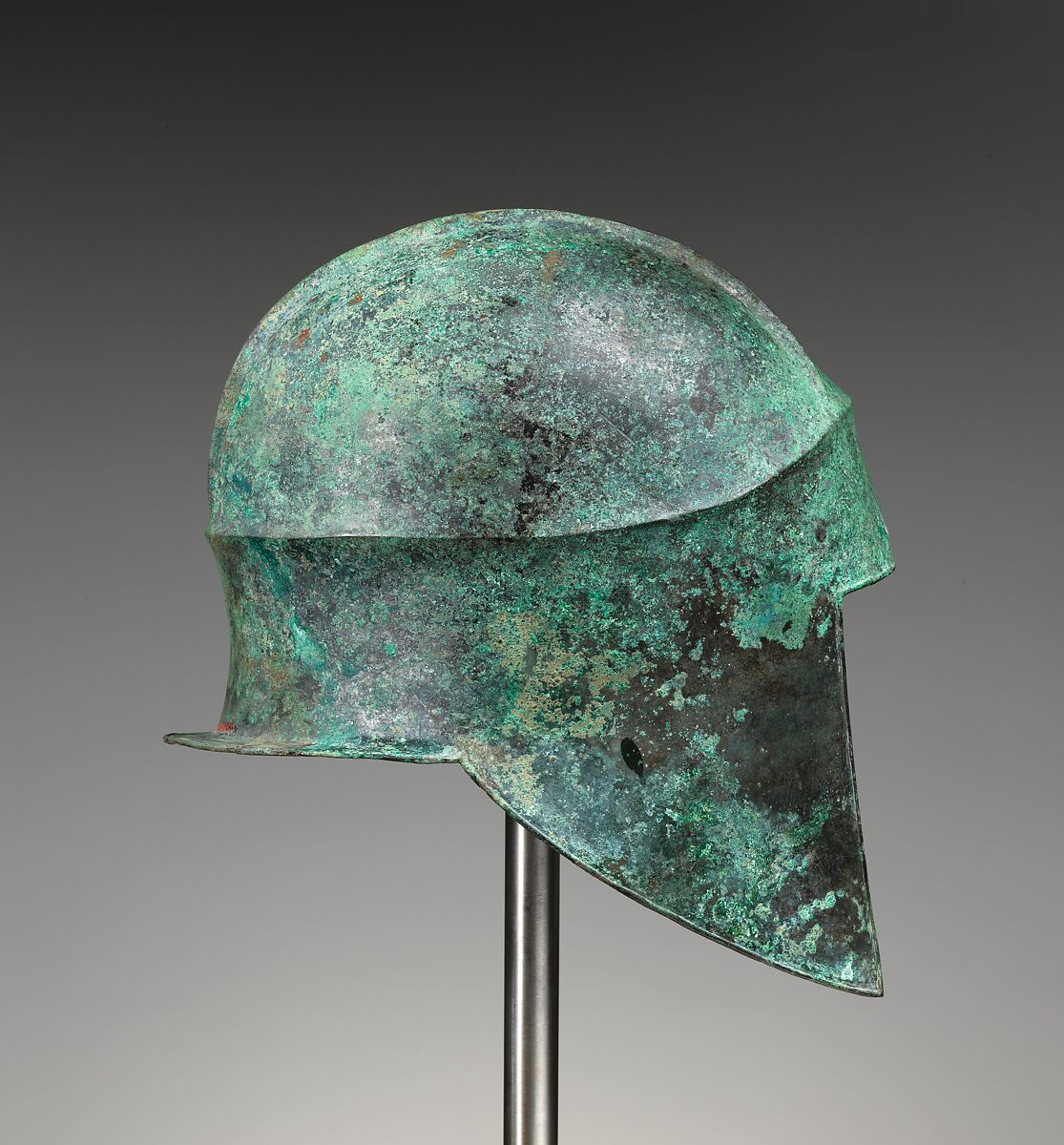 Bronze helmet of Illyrian type, Bronze, Greek