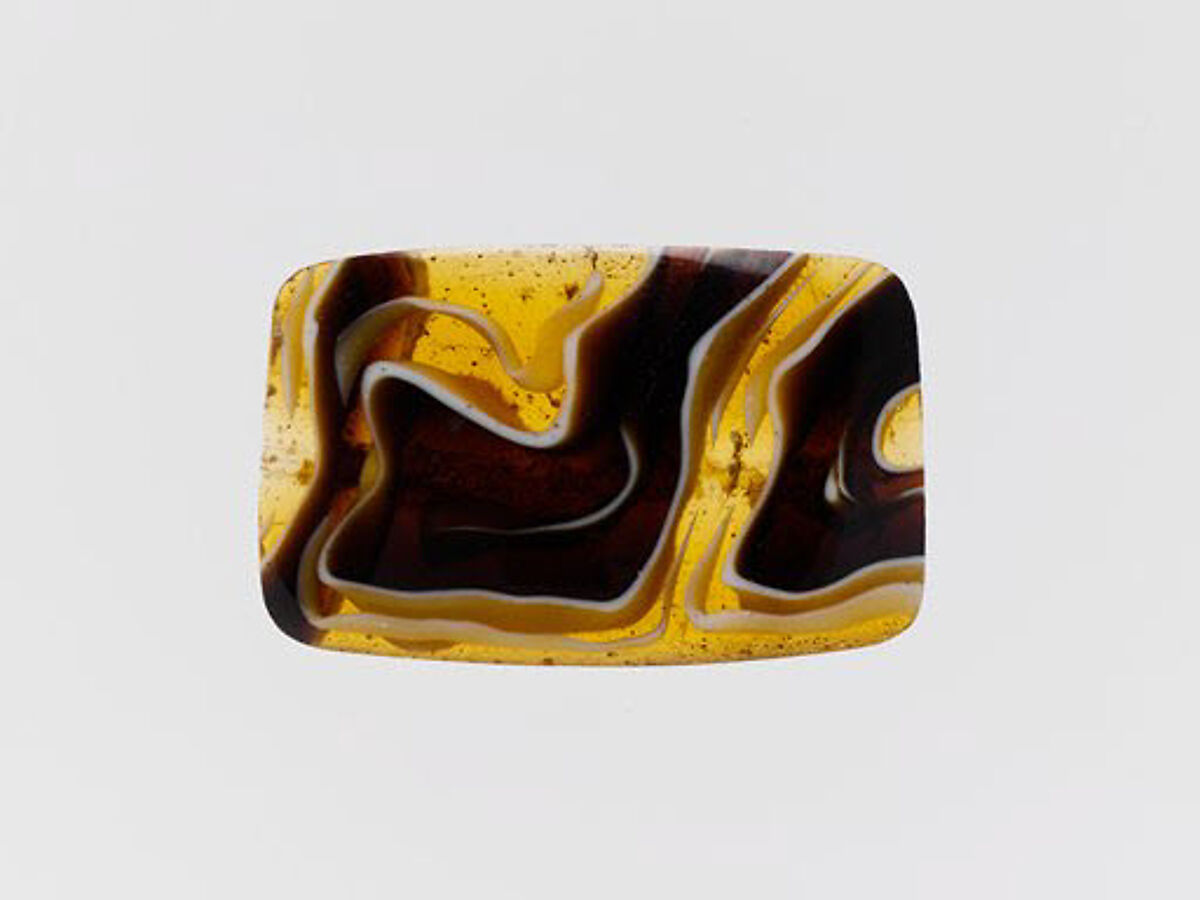 Mosaic glass fragment, Glass, Roman 