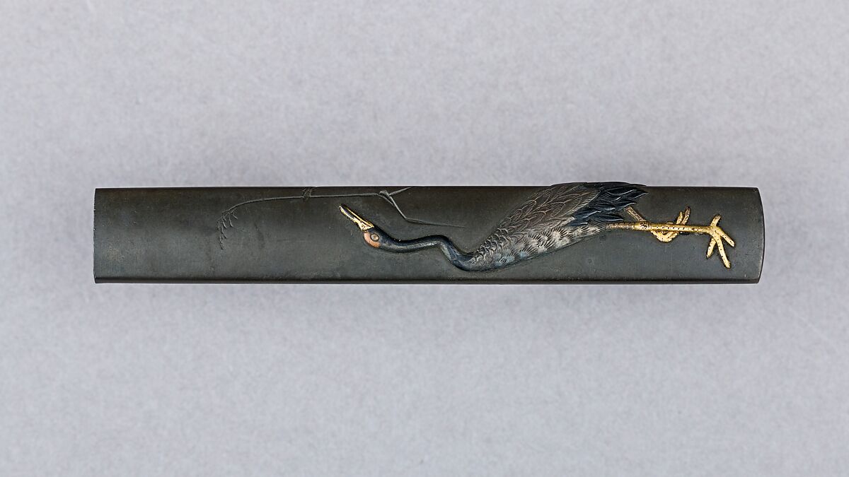 Knife Handle (Kozuka), Copper-silver alloy (shibuichi), silver, copper-gold alloy (shakudō), gold, copper, Japanese 