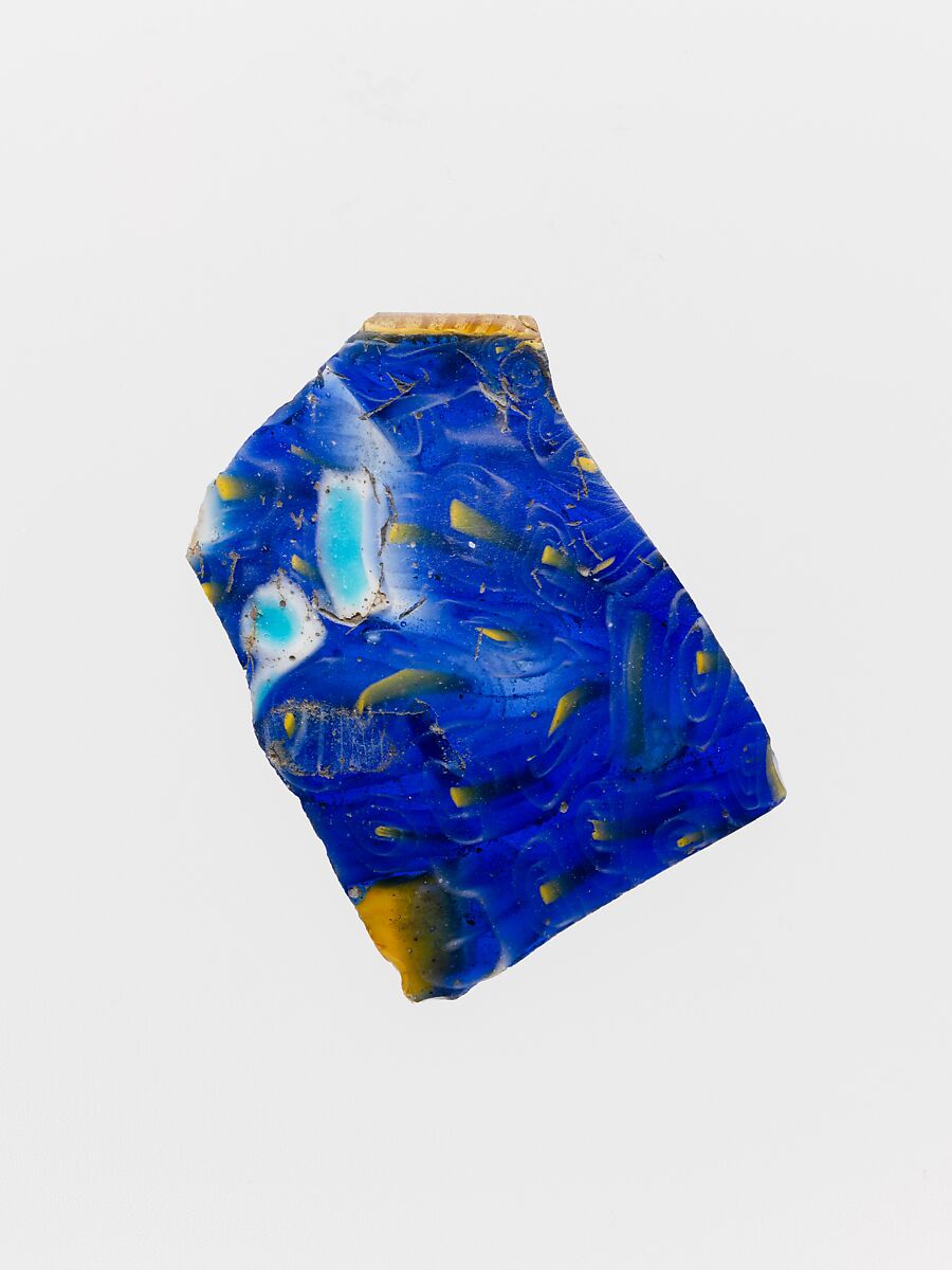 Mosaic glass bowl fragment, Glass, Greek, Eastern Mediterranean 