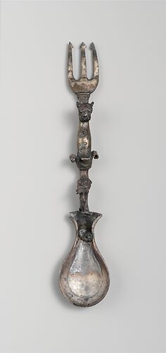 Silver spoon and fork