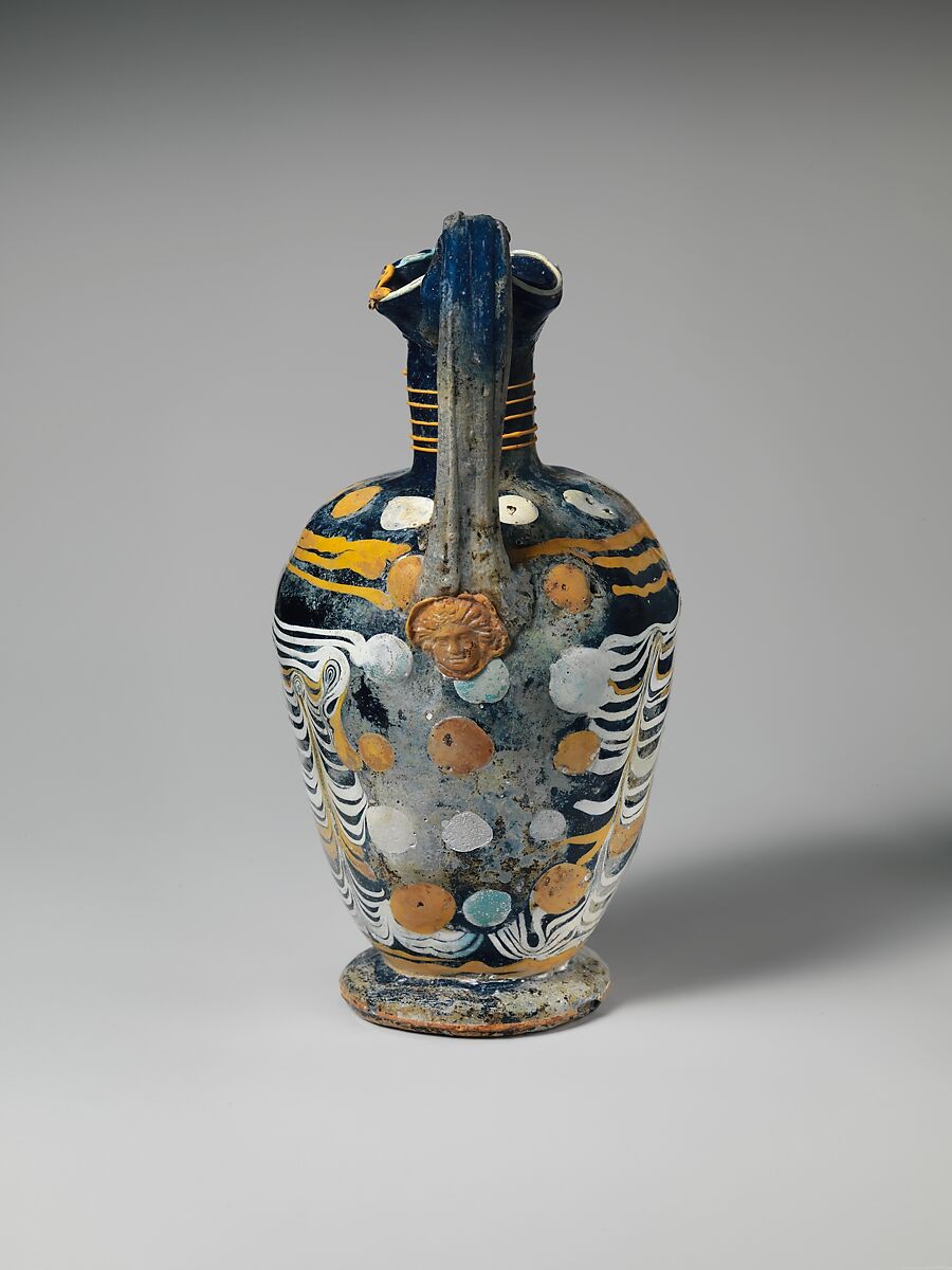 Glass oinochoe, Glass, Greek
