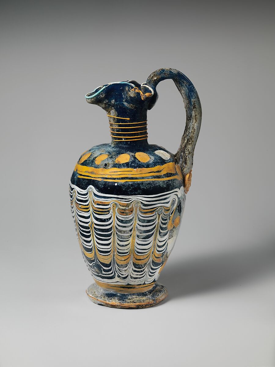 Glass oinochoe, Glass, Greek 