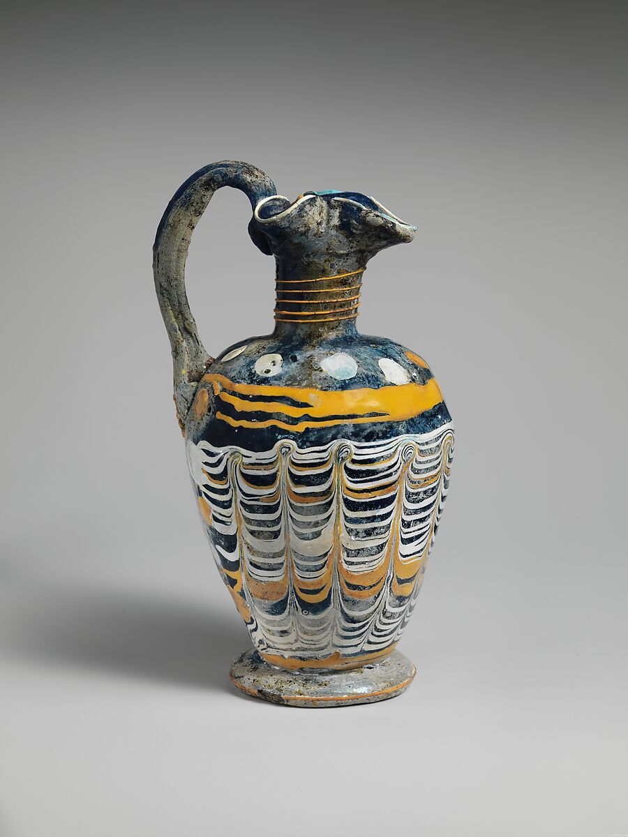 Glass oinochoe, Glass, Greek