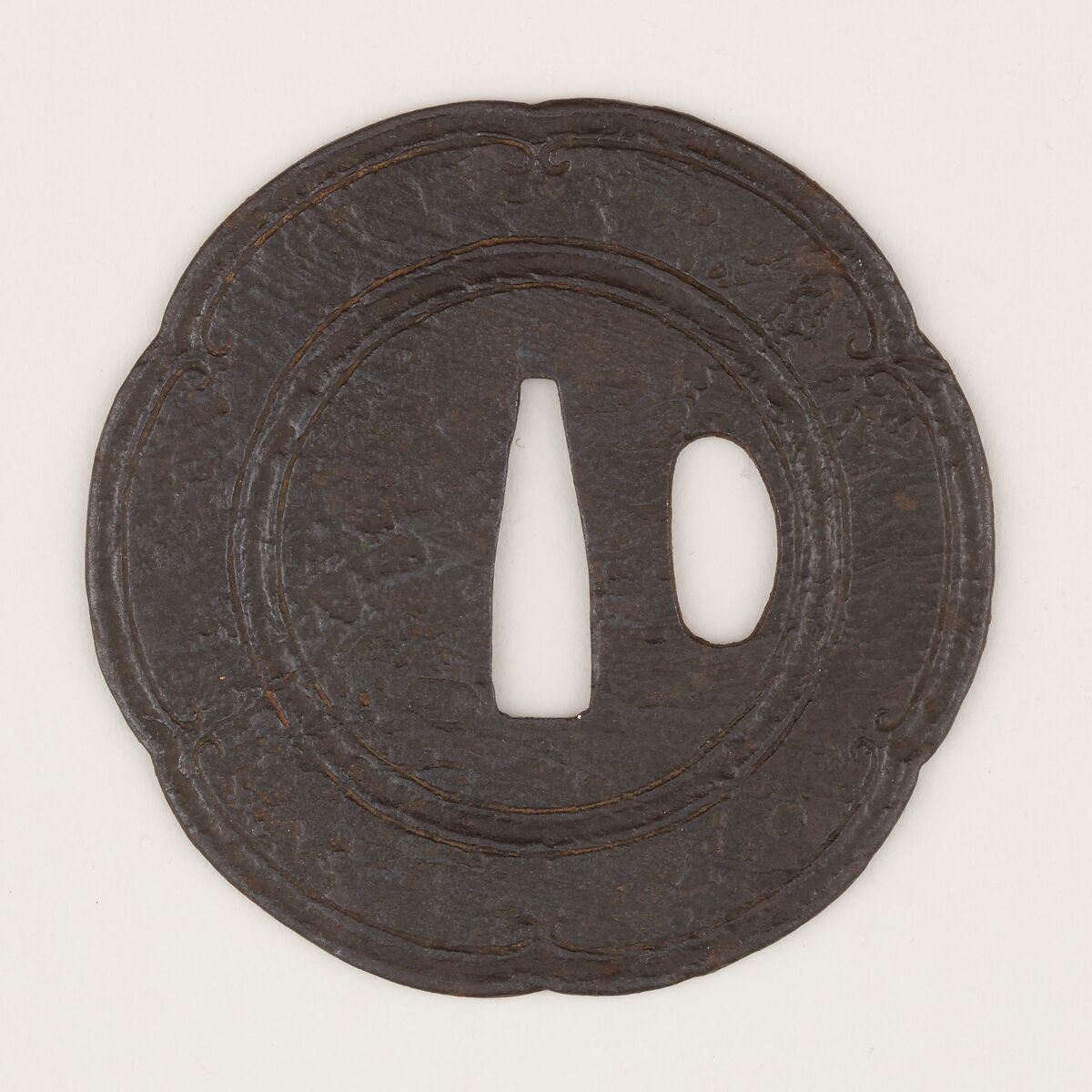 Sword Guard (<i>Tsuba</i>), Steel, copper, Japanese 