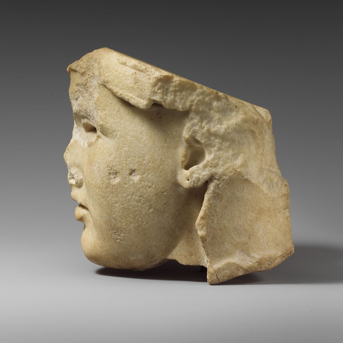 Marble head of Athena: The so-called Athena Medici, Marble, Roman