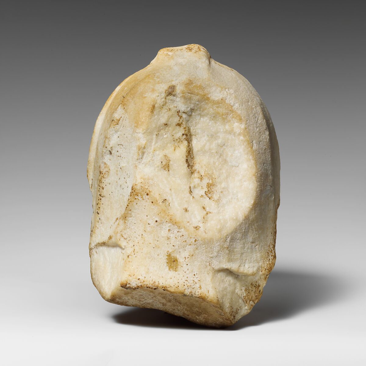 Marble head of a woman wearing diadem and veil, Marble, Greek