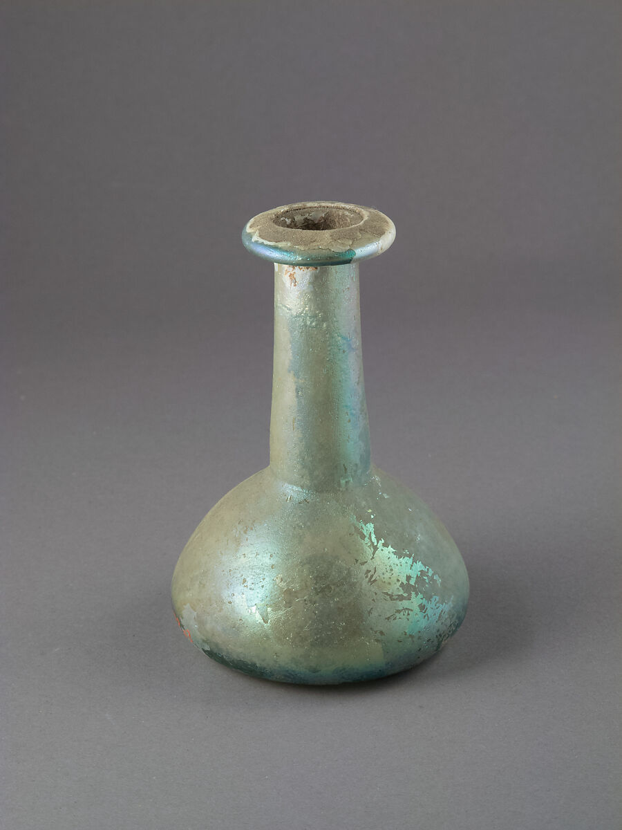 Glass perfume bottle, Glass, Roman 