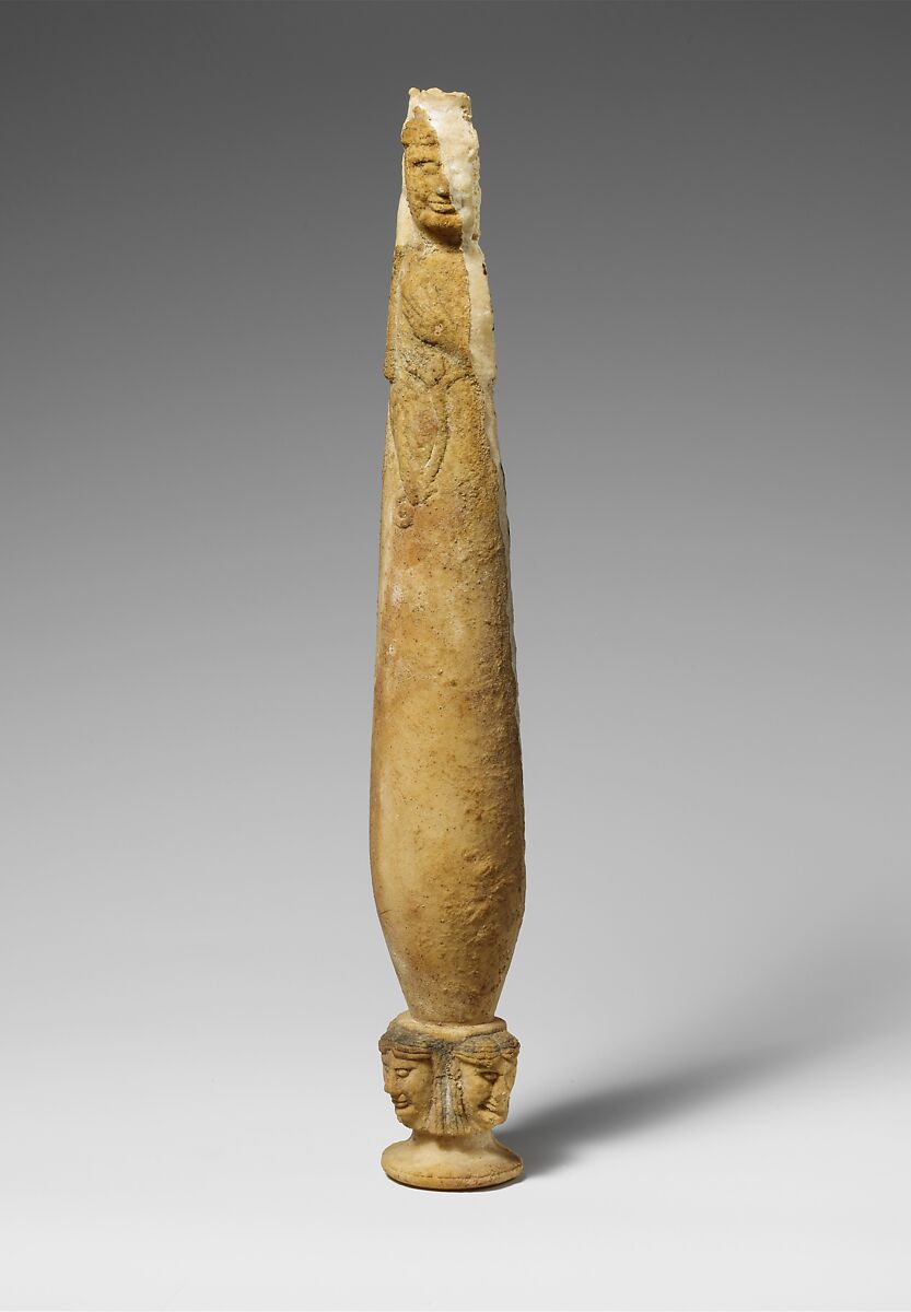 Alabaster alabastron (perfume vase), Alabaster, Etruscan