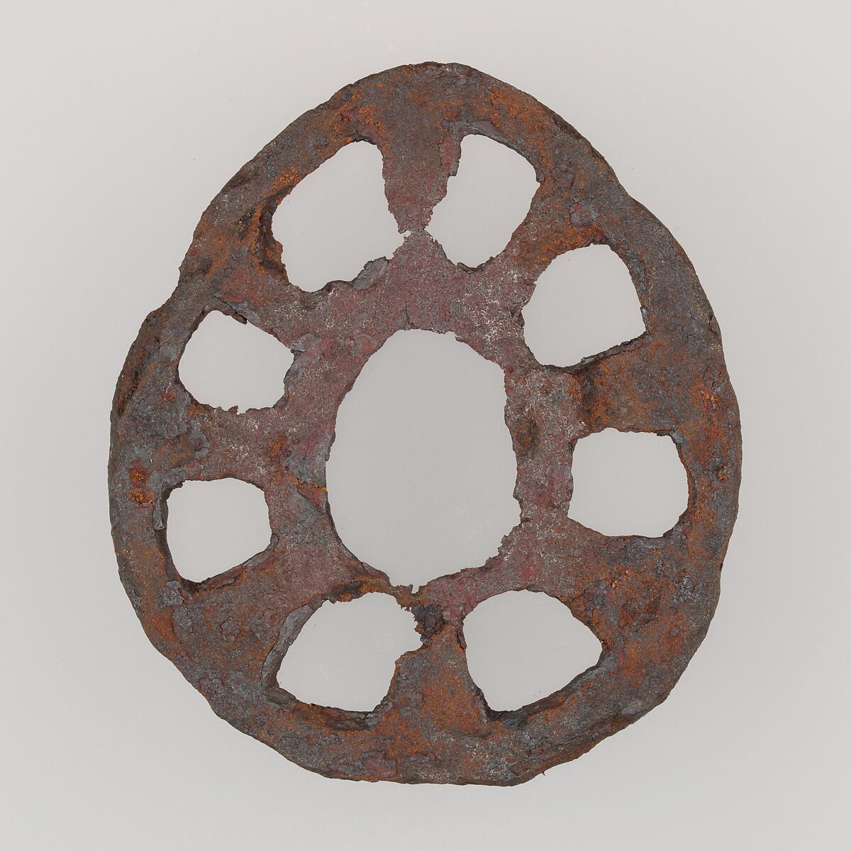 Sword Guard (Tsuba), Iron, Japanese 