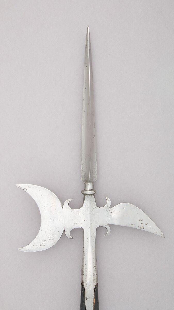 Halberd, Steel, wood (ash), German 