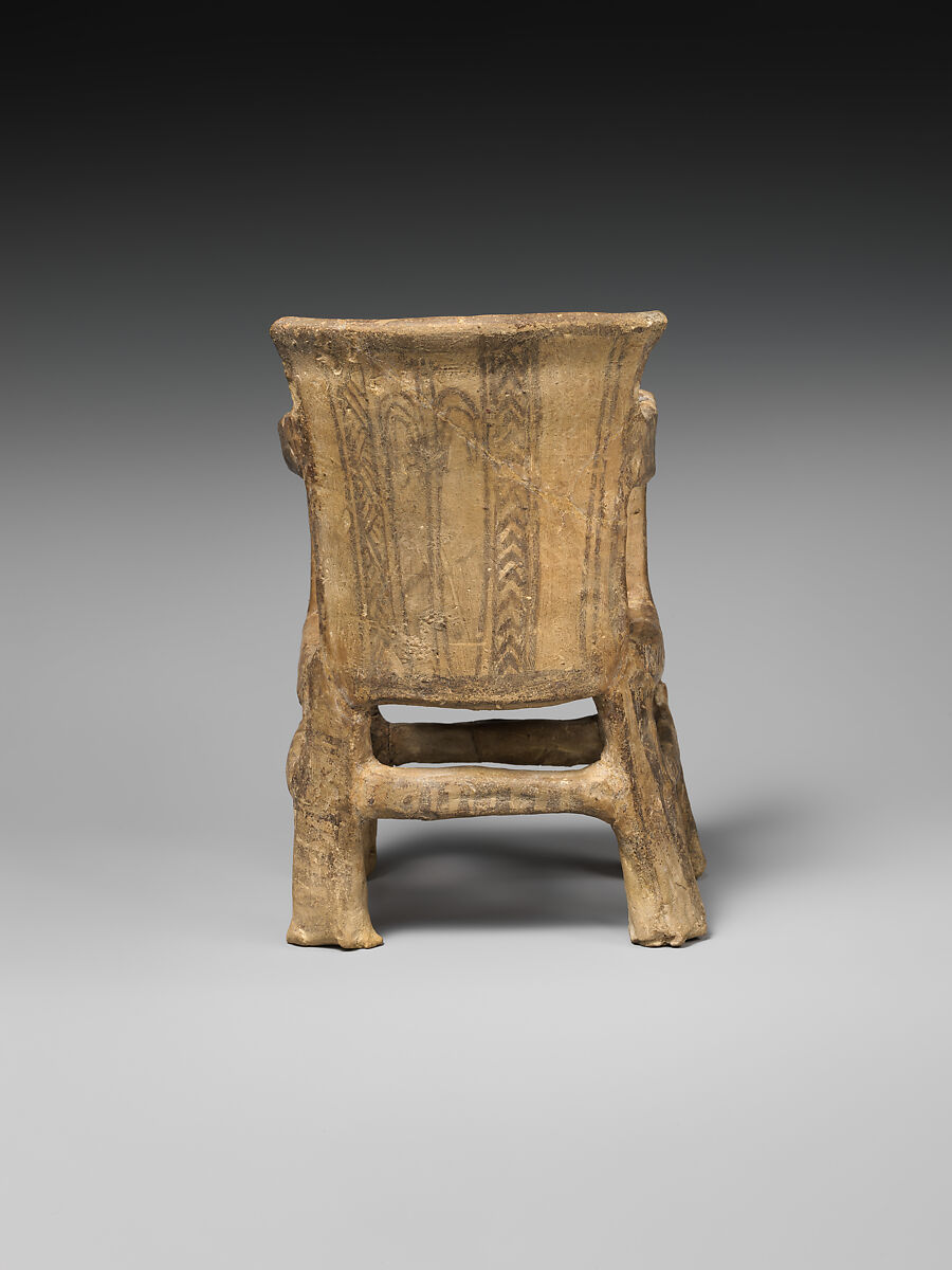 Throne and figure, Terracotta