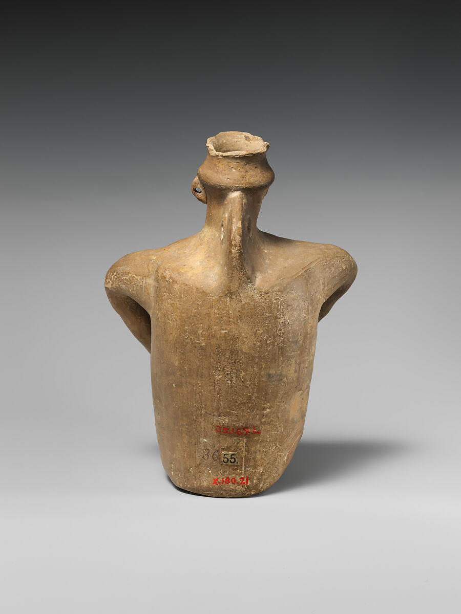 Throne and figure, Terracotta