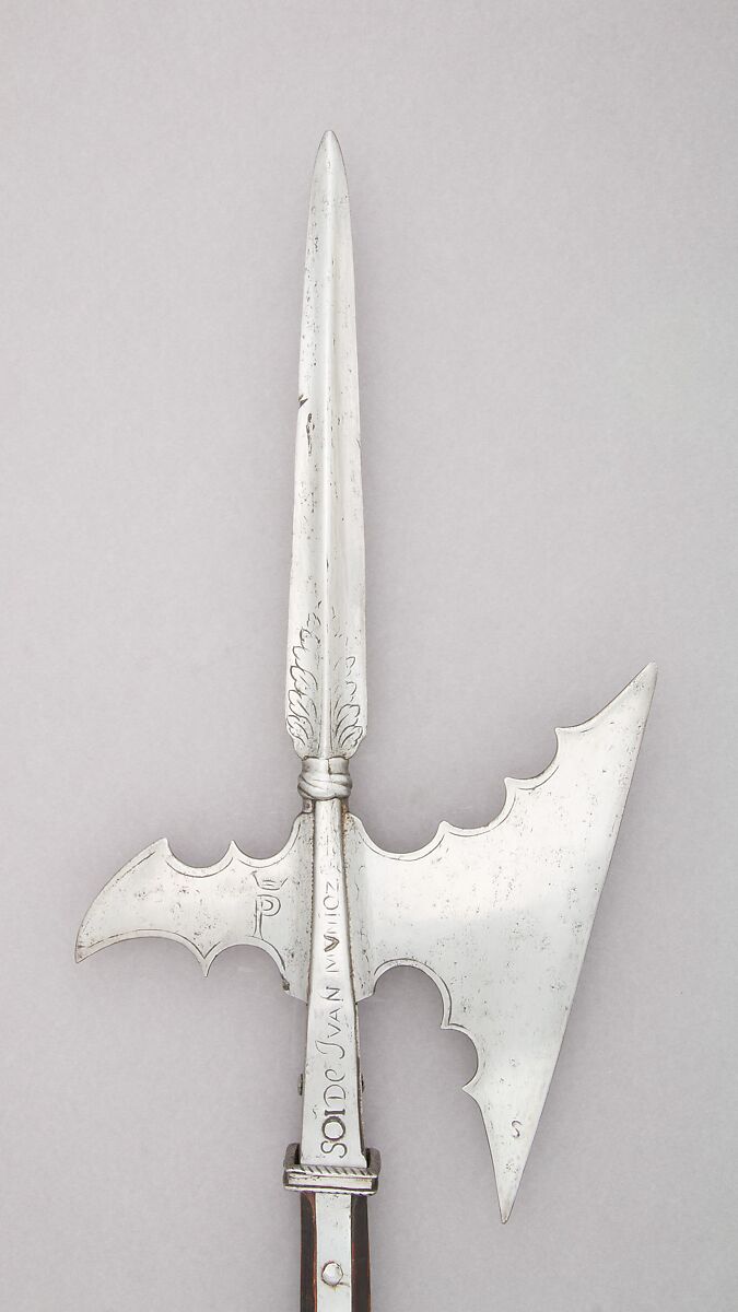 Halberd, Steel, wood, Spanish
