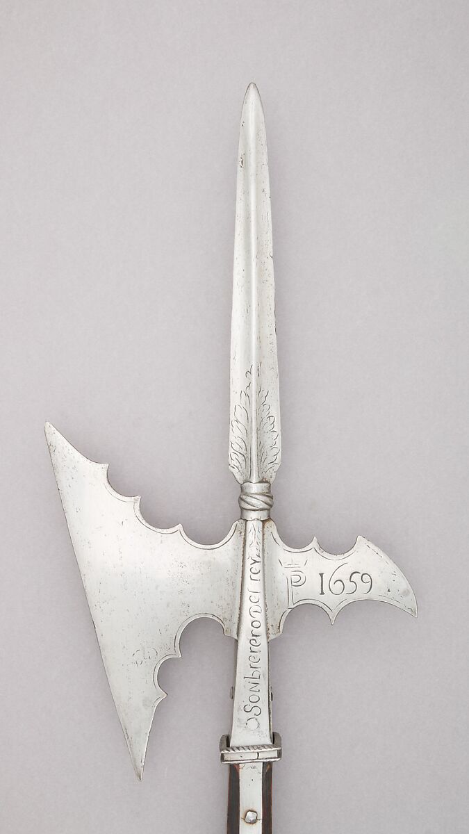 Halberd, Steel, wood, Spanish 