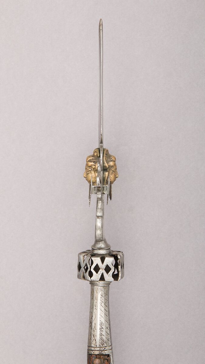 Linstock, Steel, bronze, brass, wood (ash), Italian