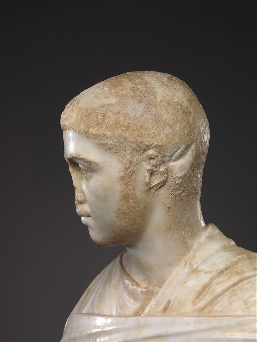 Marble portrait bust of Severus Alexander, marble, Roman
