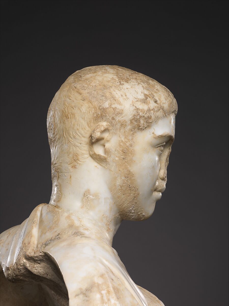 Marble portrait bust of Severus Alexander, marble, Roman