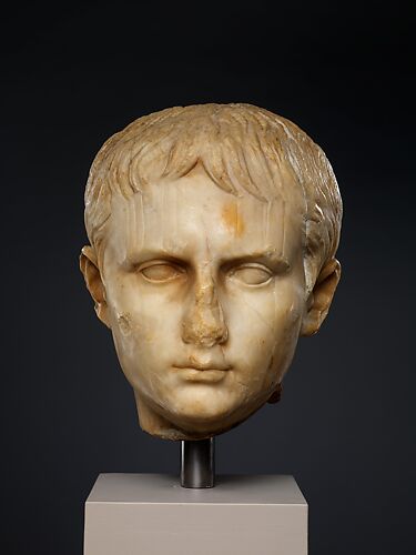 Stone head of a Julio-Claudian youth, possibly of Gaius Caesar