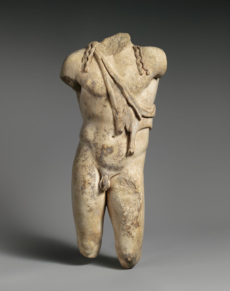 Marble statuette of young Dionysos