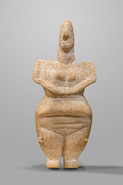 Marble female figure, Marble, Cycladic 