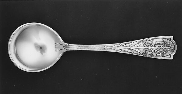 Soup Spoon, Designed by George Washington Maher (1864–1926), Silver, American 