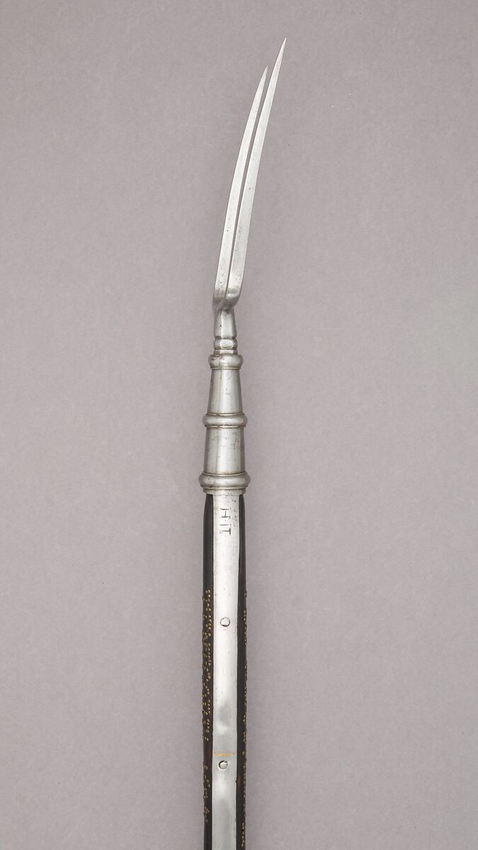 Military Fork, Steel, wood (ash), brass, iron, German