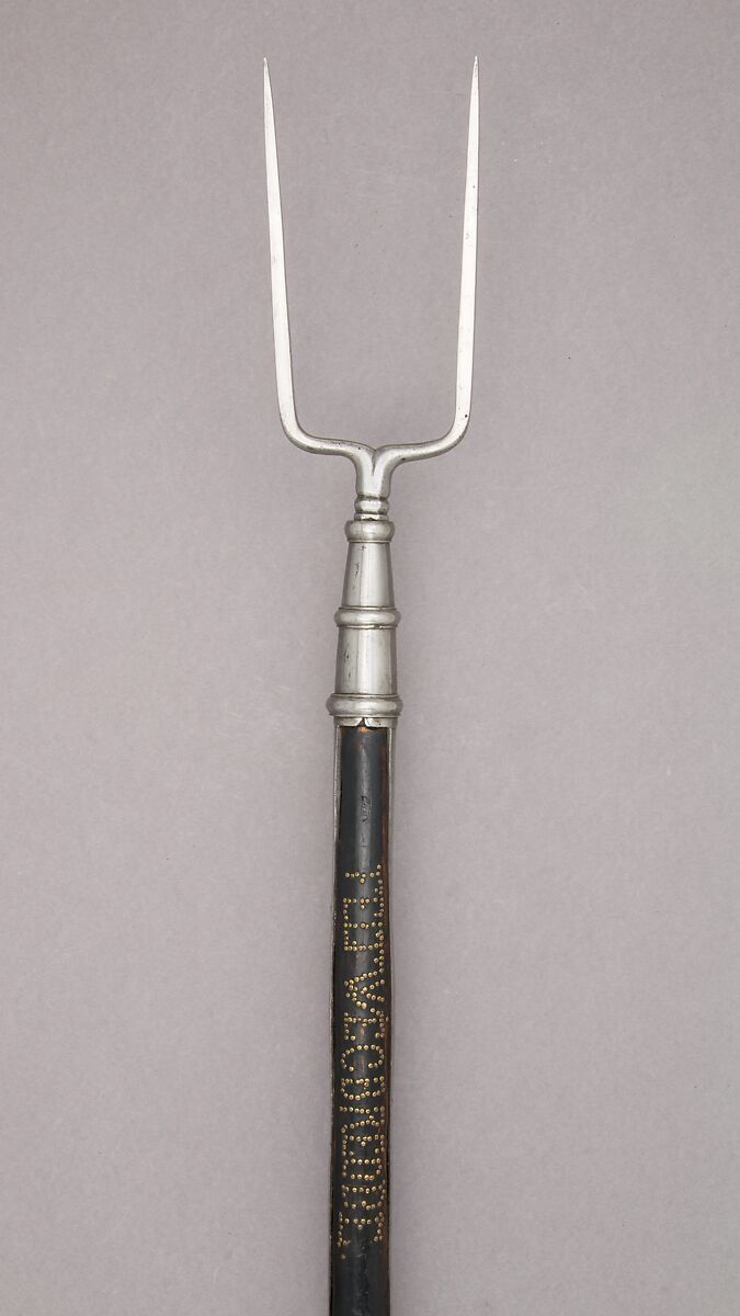 Military Fork, Steel, wood (ash), brass, iron, German