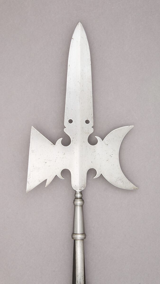 Halberd, Steel, wood (ash), German 