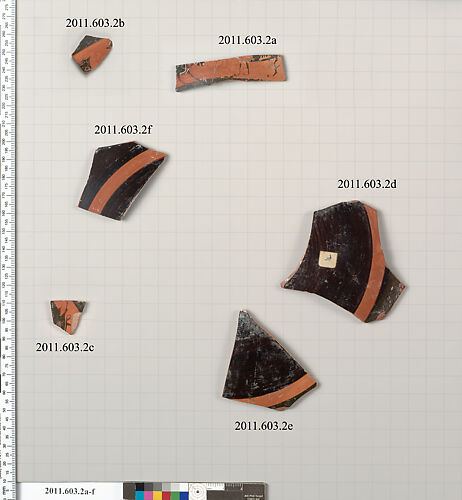 Fragments of a terracotta kylix: band-cup