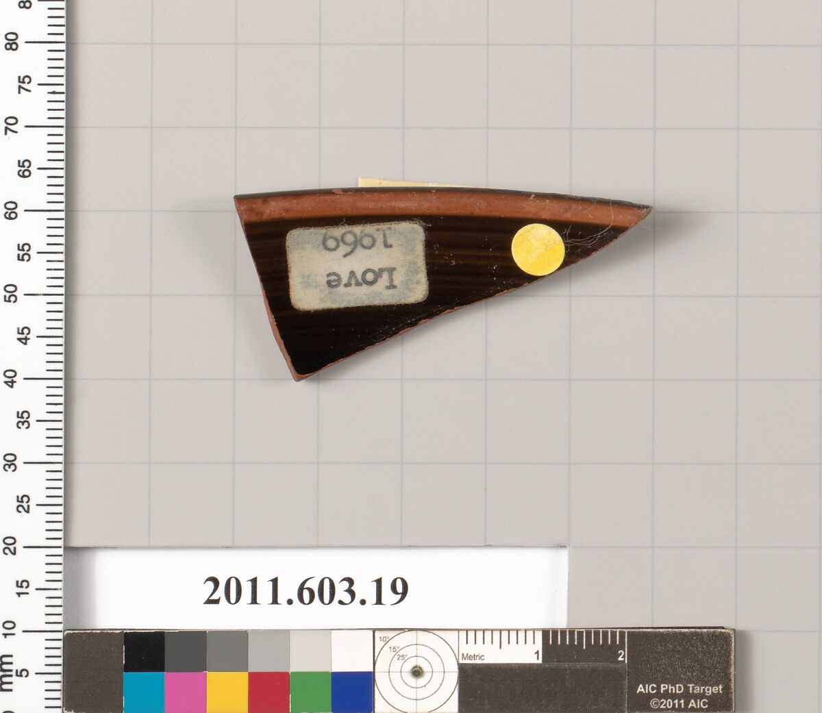 Rim fragment of a terracotta kylix, Terracotta, Greek, Attic