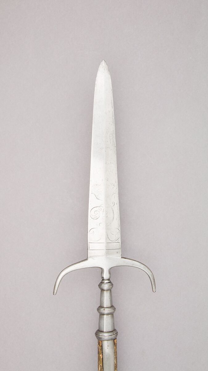 Spontoon, Steel, wood (ash), bronze, German