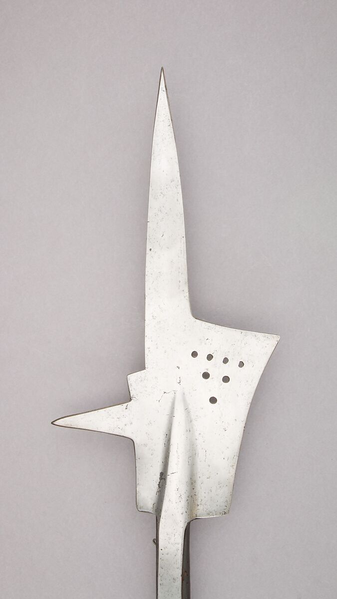 Halberd, Steel, wood, brass, Swiss