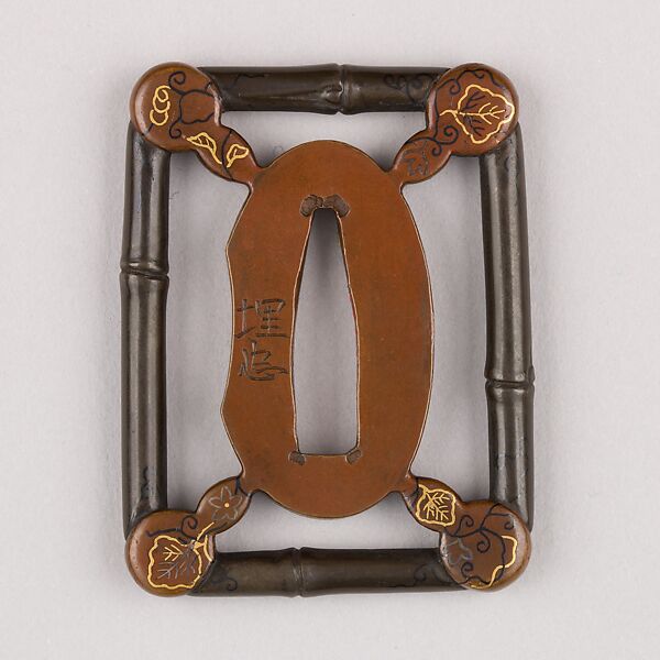 Sword Guard (Tsuba), Copper, gold, silver, copper-gold alloy (shakudō), copper-silver alloy (shibuichi), Japanese 